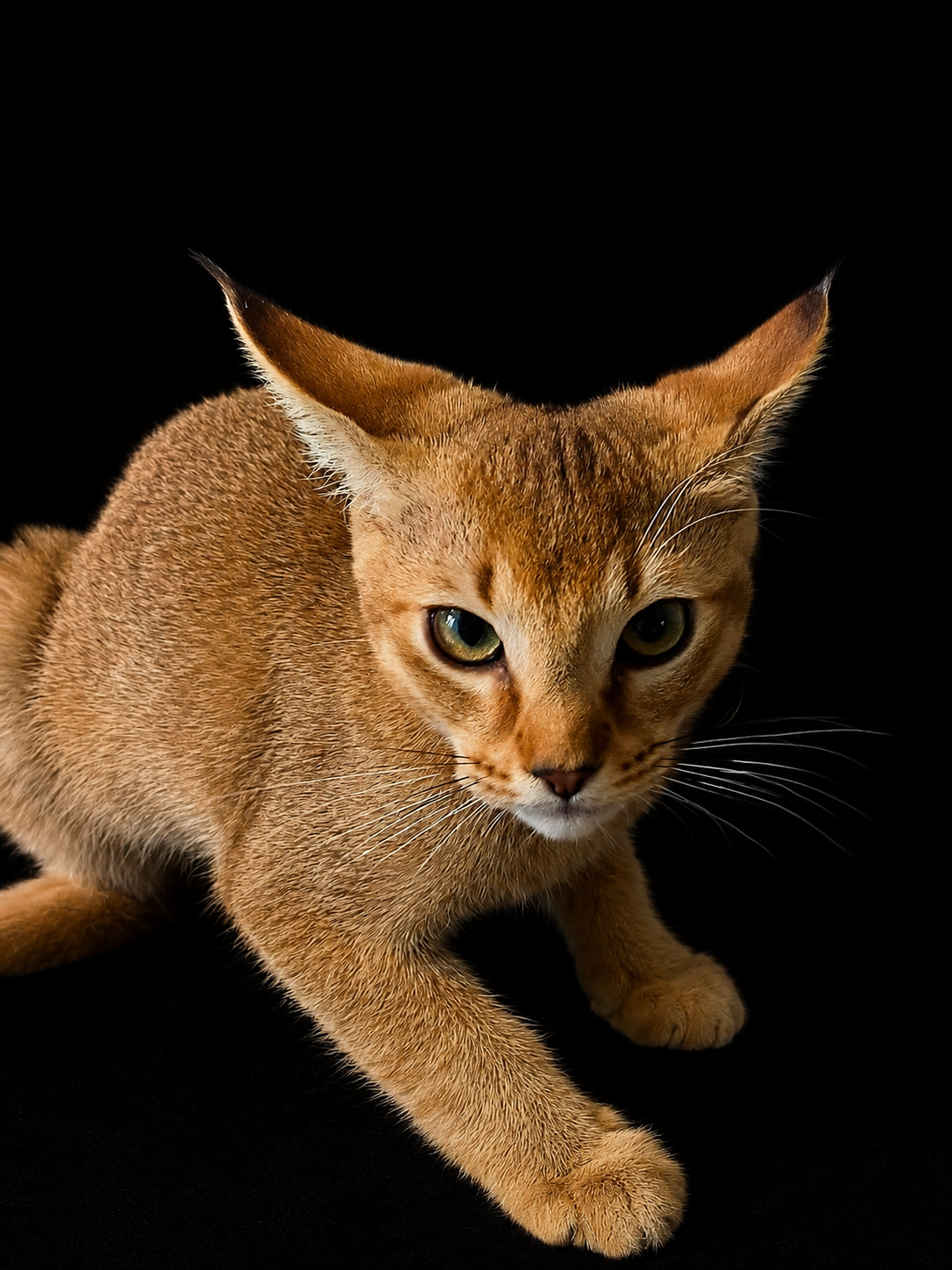 Représentation des générations F1 à F5 du chat hybride